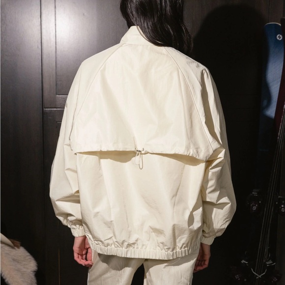 PARKE Varsity Nylon Jacket Buttercream NWT - Picture 4 of 5